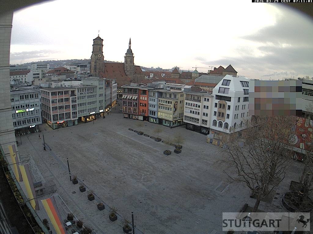 Archiv Foto Webcam Stuttgart: Marktplatz