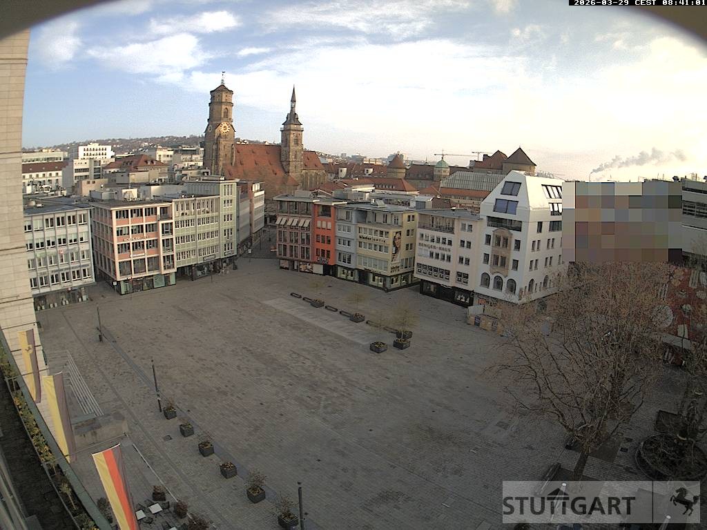 Archiv Foto Webcam Stuttgart: Marktplatz