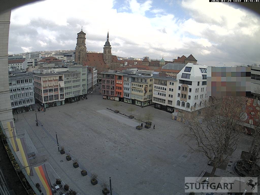 Archiv Foto Webcam Stuttgart: Marktplatz