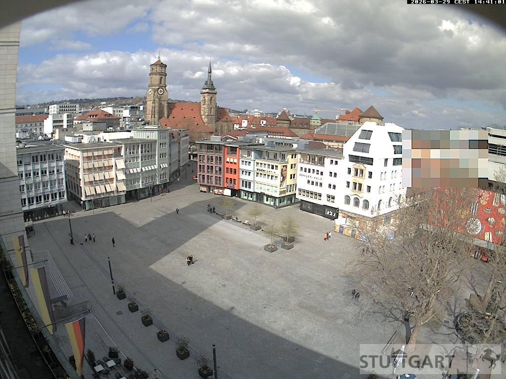 Archiv Foto Webcam Stuttgart: Marktplatz