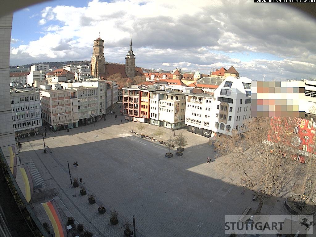 Archiv Foto Webcam Stuttgart: Marktplatz