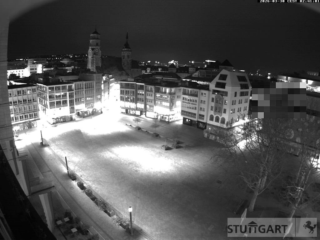 Archived image Webcam Stuttgart at the Market Square