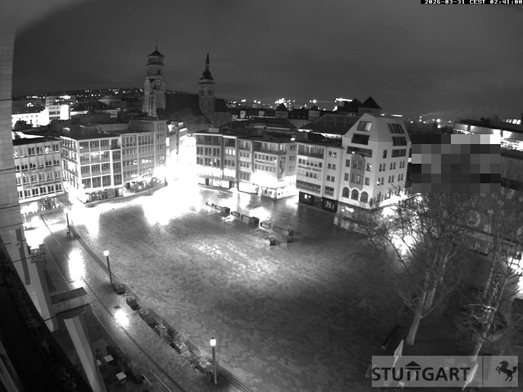 Archiv Foto Webcam Stuttgart: Marktplatz