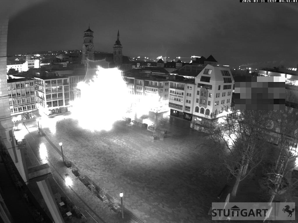 Archiv Foto Webcam Stuttgart: Marktplatz