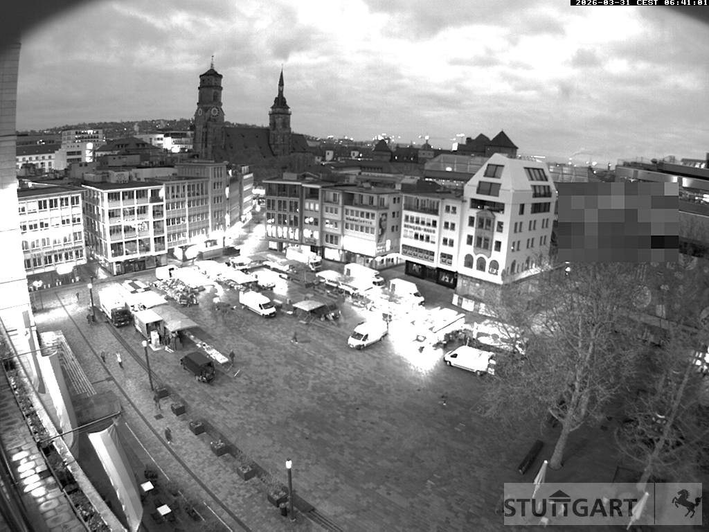 Archiv Foto Webcam Stuttgart: Marktplatz