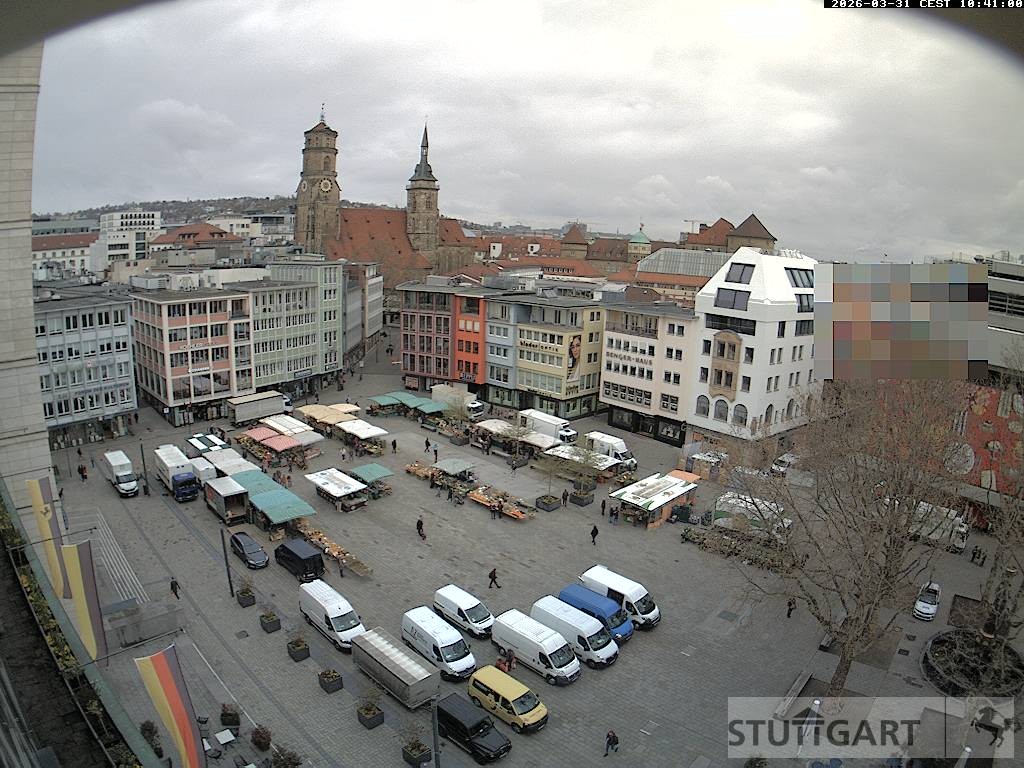 Archiv Foto Webcam Stuttgart: Marktplatz
