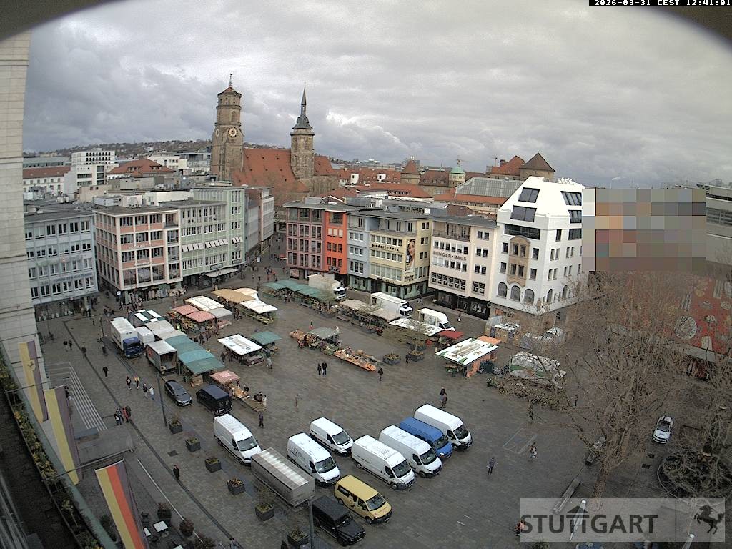 Archiv Foto Webcam Stuttgart: Marktplatz
