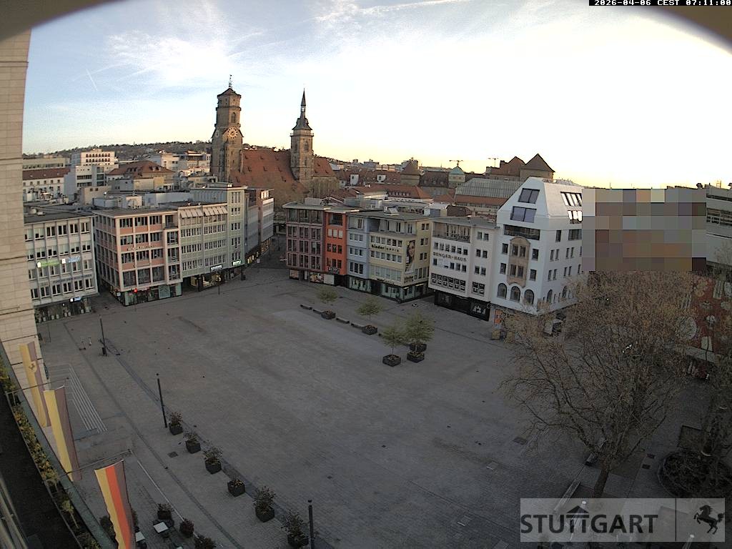 Archiv Foto Webcam Stuttgart: Marktplatz