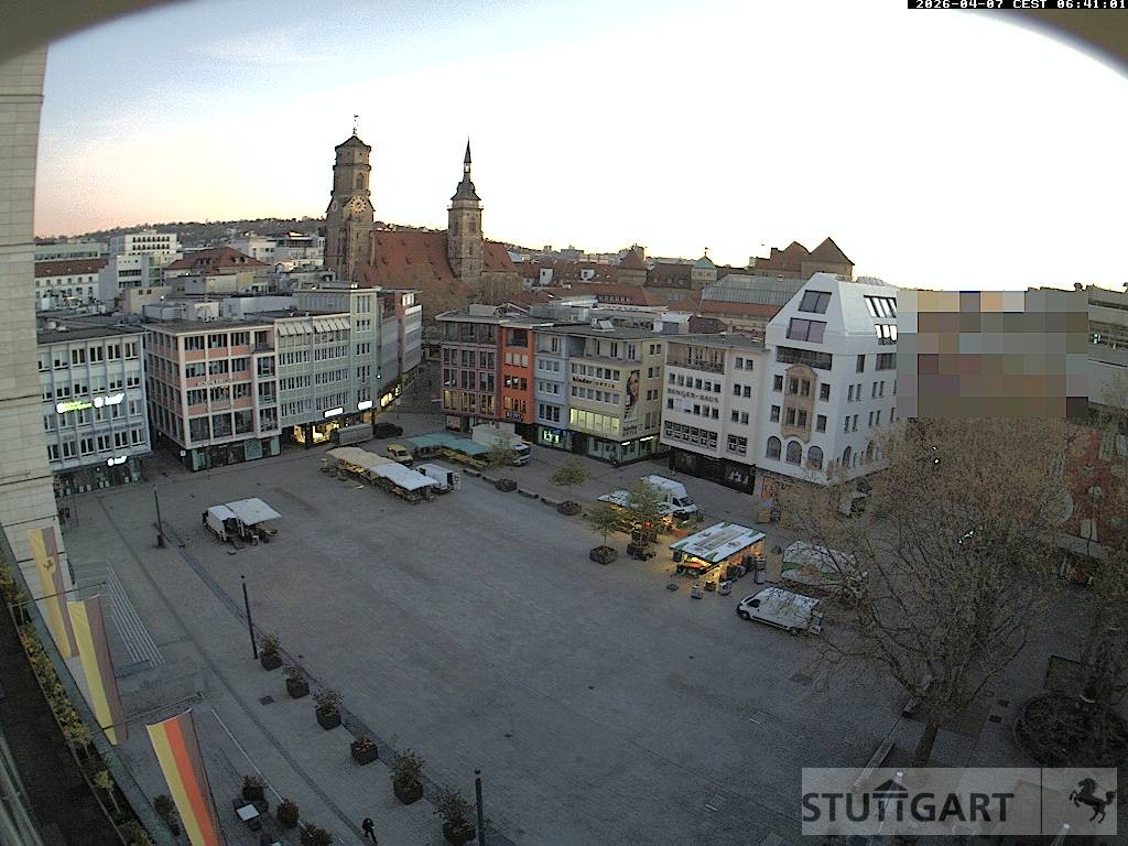 Archiv Foto Webcam Stuttgart: Marktplatz