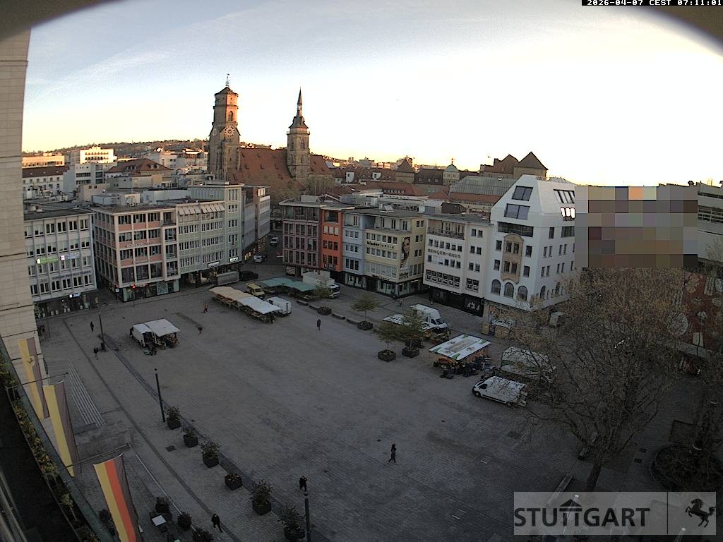 Archiv Foto Webcam Stuttgart: Marktplatz