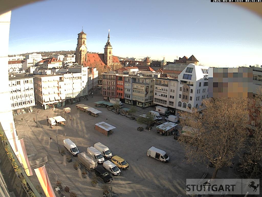 Archiv Foto Webcam Stuttgart: Marktplatz