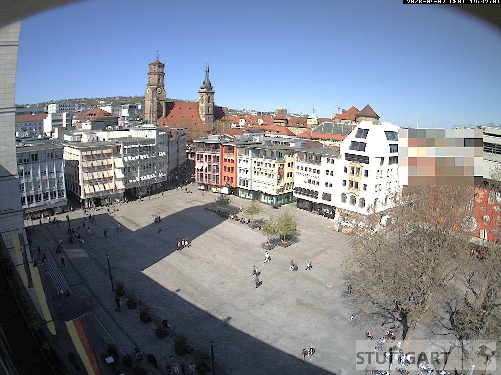 Archiv Foto Webcam Stuttgart: Marktplatz