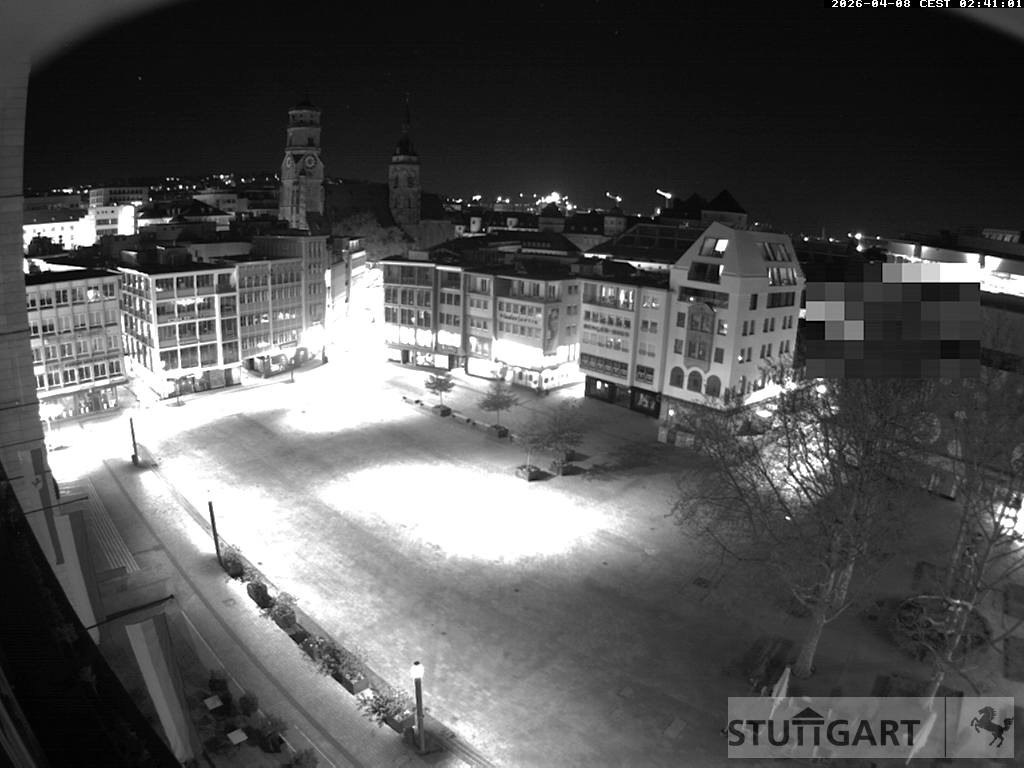 Archived image Webcam Stuttgart at the Market Square