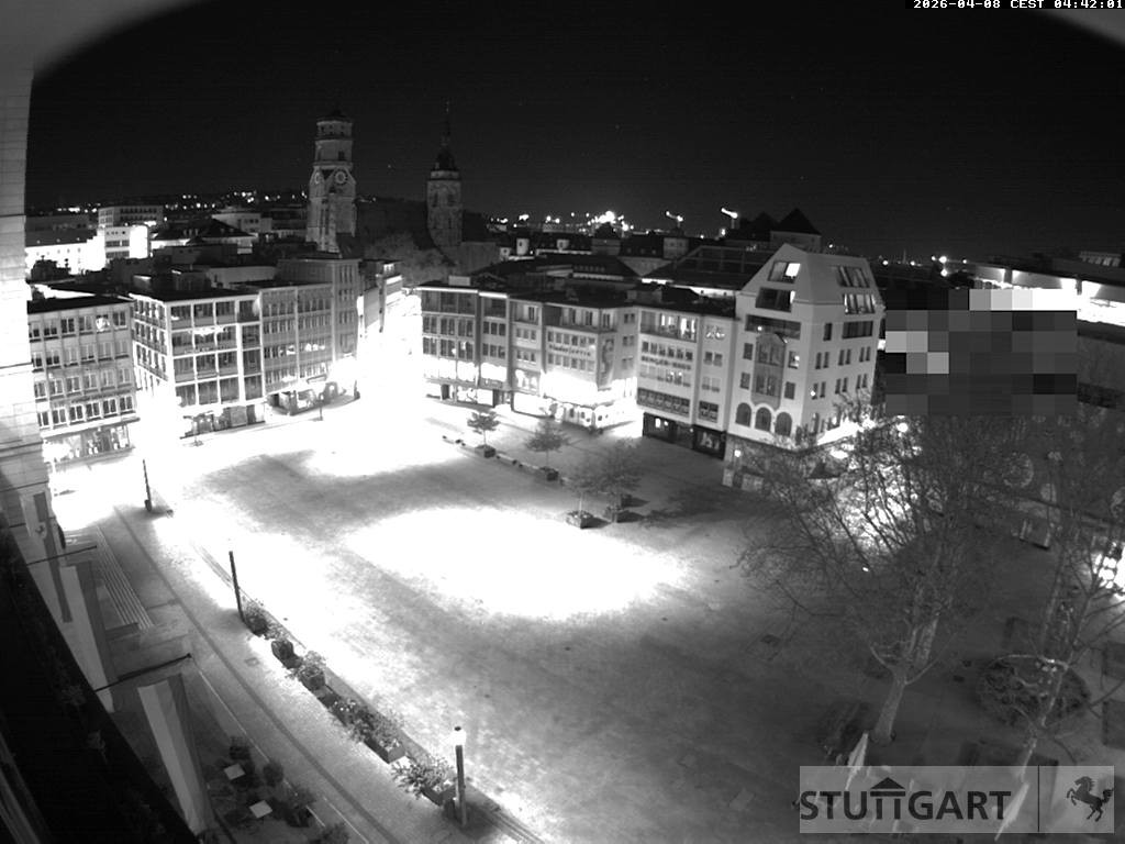 Archived image Webcam Stuttgart at the Market Square