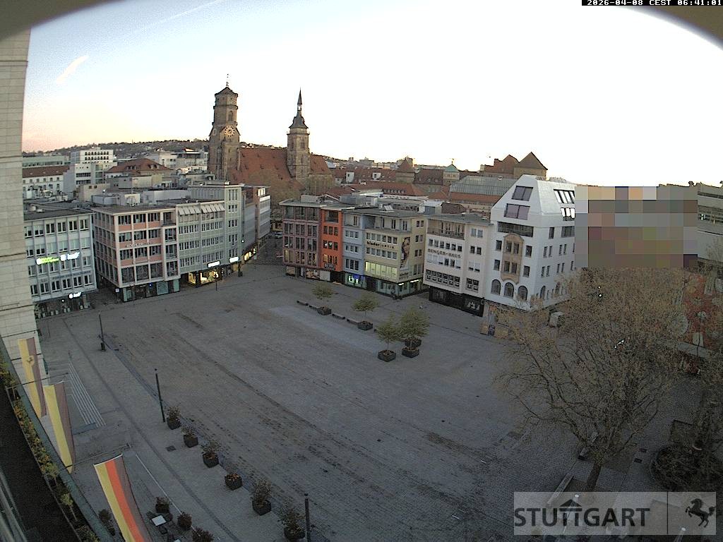 Archived image Webcam Stuttgart at the Market Square