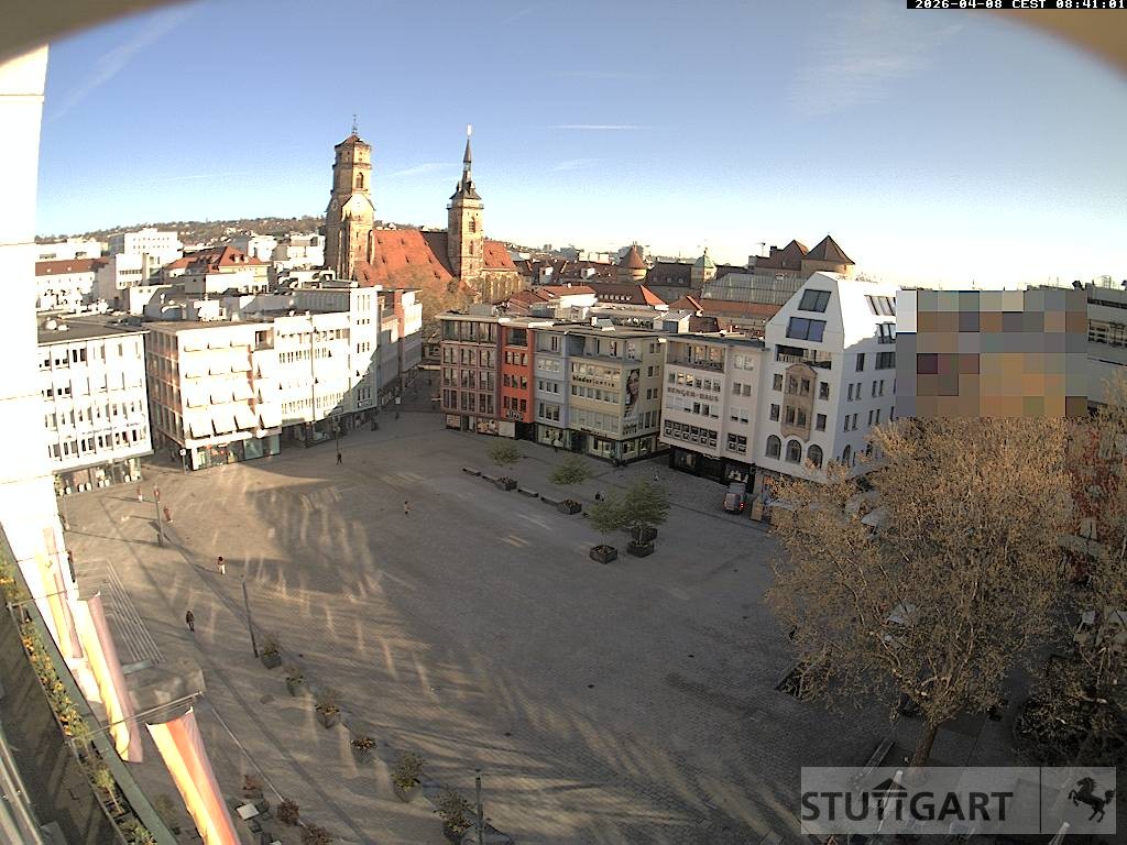 Archived image Webcam Stuttgart at the Market Square