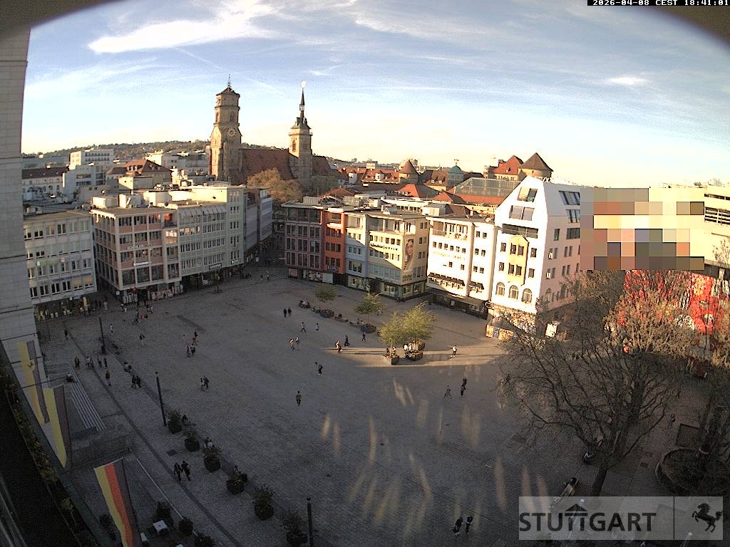Archiv Foto Webcam Stuttgart: Marktplatz