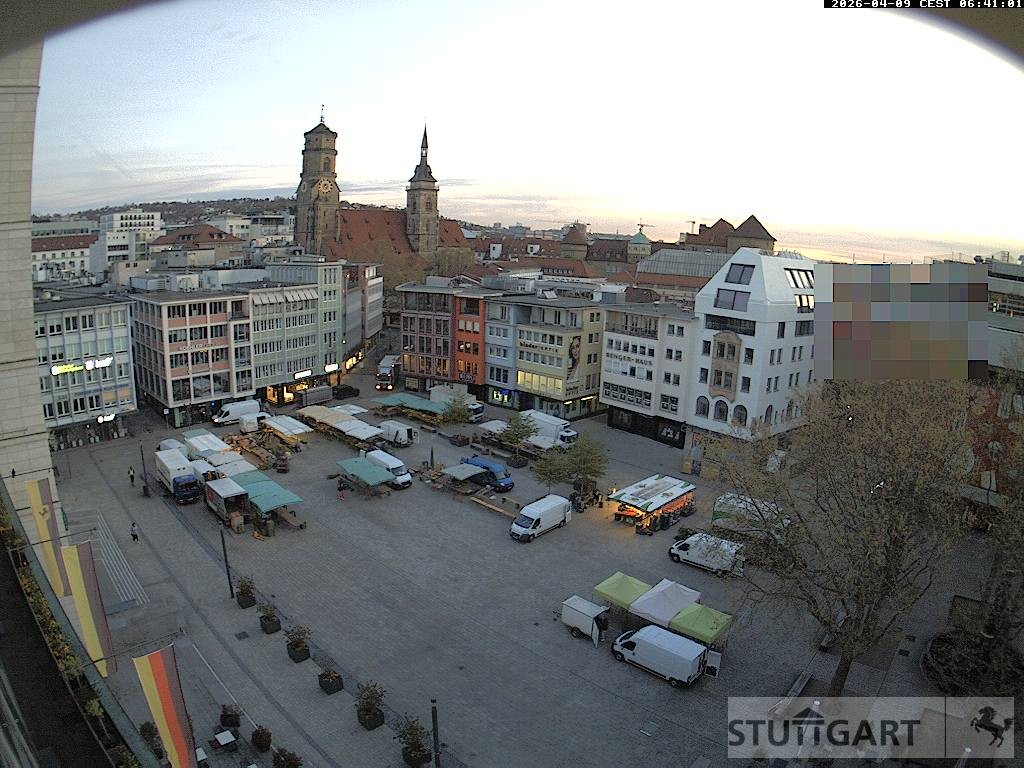 Archiv Foto Webcam Stuttgart: Marktplatz