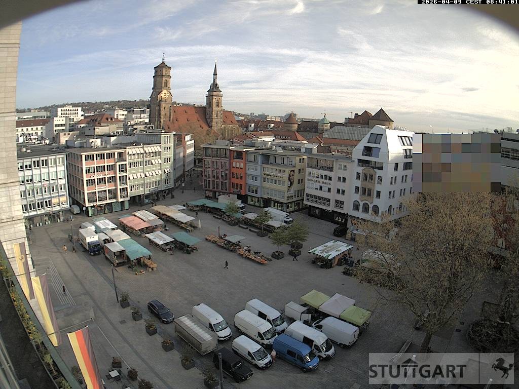 Archiv Foto Webcam Stuttgart: Marktplatz