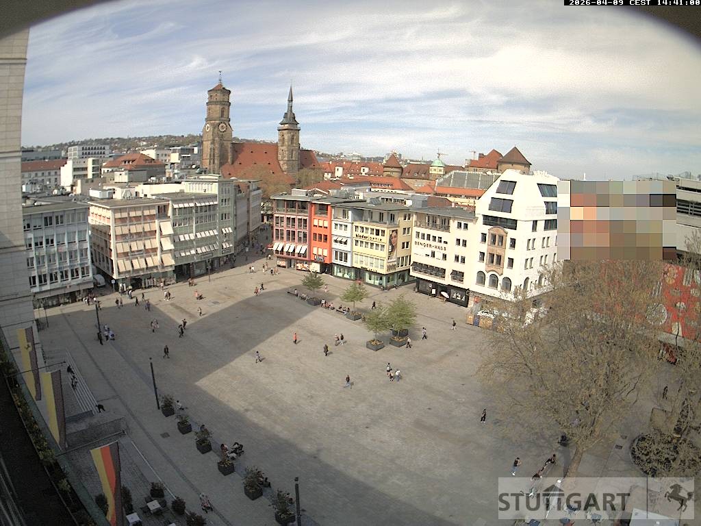 Archiv Foto Webcam Stuttgart: Marktplatz