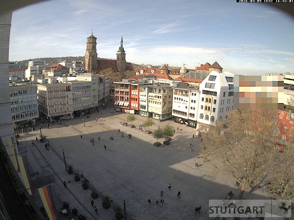 Archiv Foto Webcam Stuttgart: Marktplatz