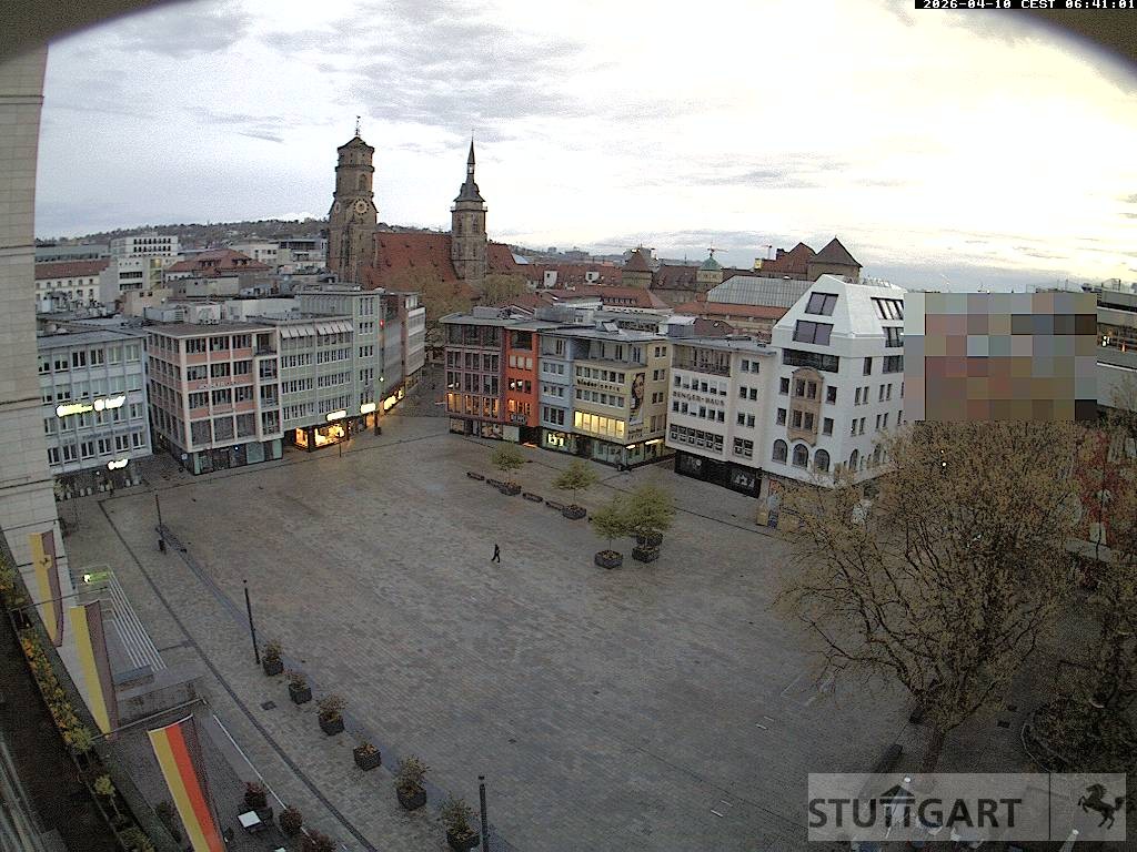 Archiv Foto Webcam Stuttgart: Marktplatz