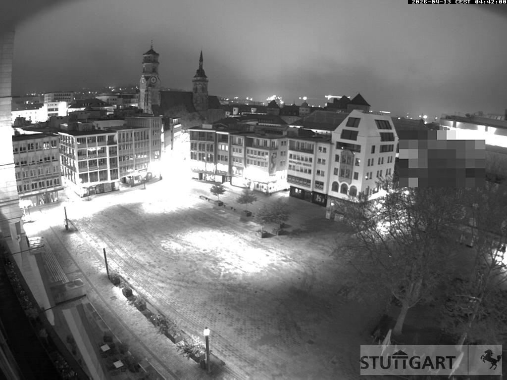 Archived image Webcam Stuttgart at the Market Square
