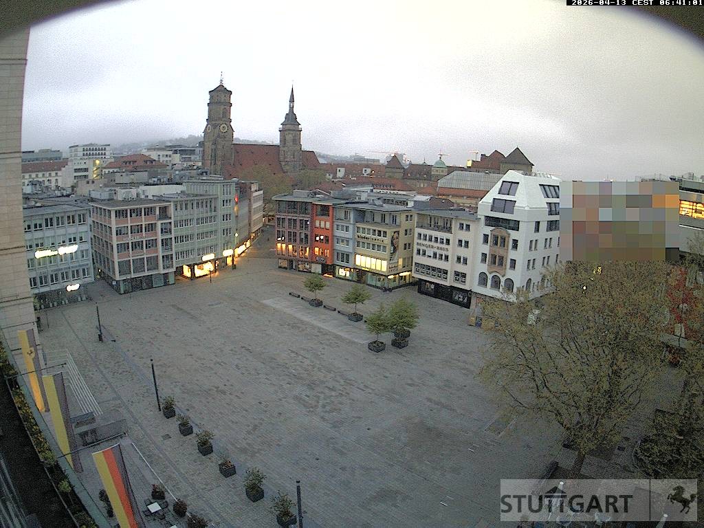 Archiv Foto Webcam Stuttgart: Marktplatz