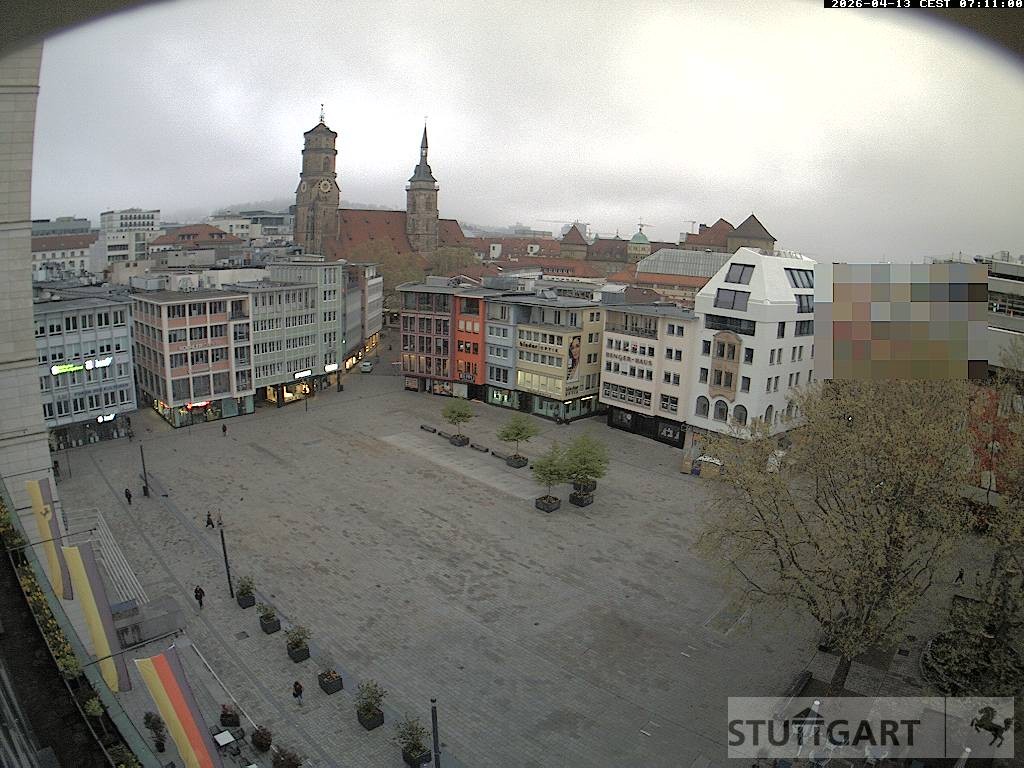 Archiv Foto Webcam Stuttgart: Marktplatz