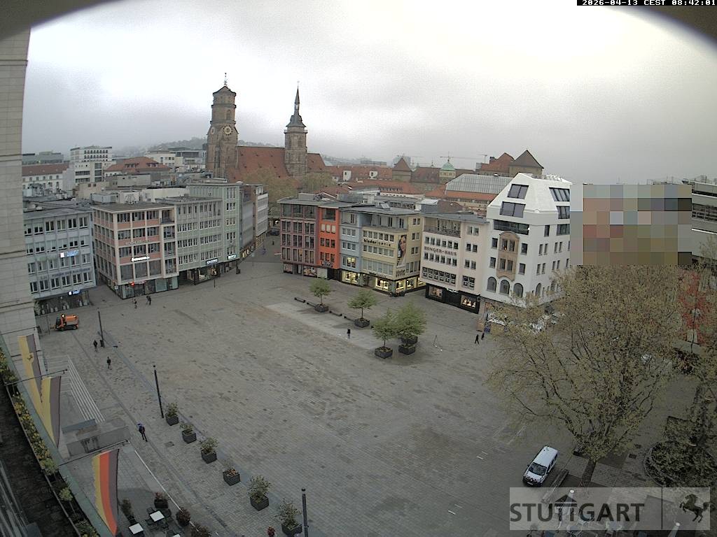 Archiv Foto Webcam Stuttgart: Marktplatz