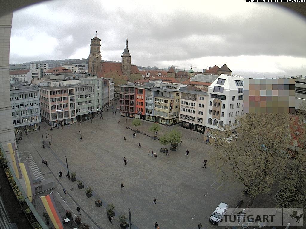 Archiv Foto Webcam Stuttgart: Marktplatz