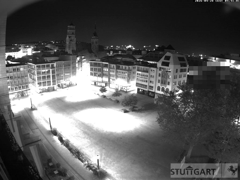 Archiv Foto Webcam Stuttgart: Marktplatz