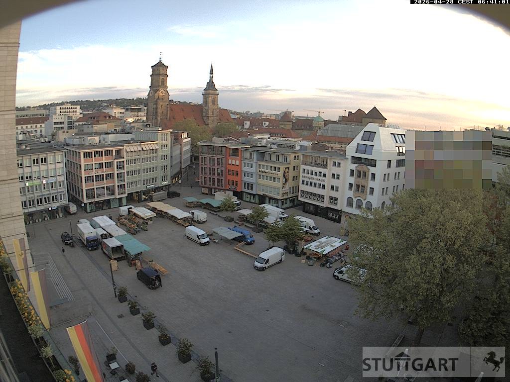 Archiv Foto Webcam Stuttgart: Marktplatz