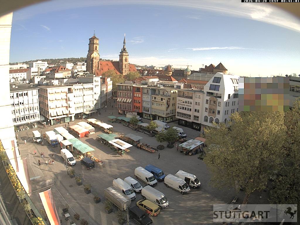 Archiv Foto Webcam Stuttgart: Marktplatz
