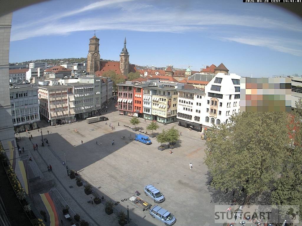 Archiv Foto Webcam Stuttgart: Marktplatz