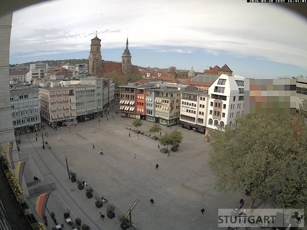 Archiv Foto Webcam Stuttgart: Marktplatz