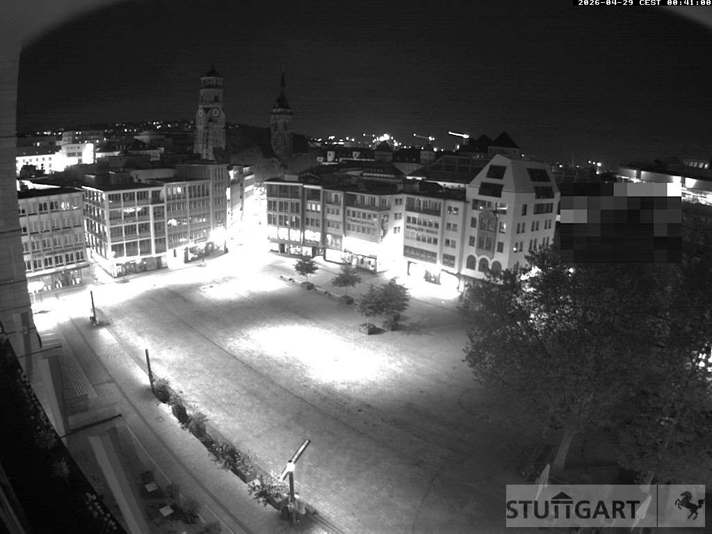 Archived image Webcam Stuttgart at the Market Square