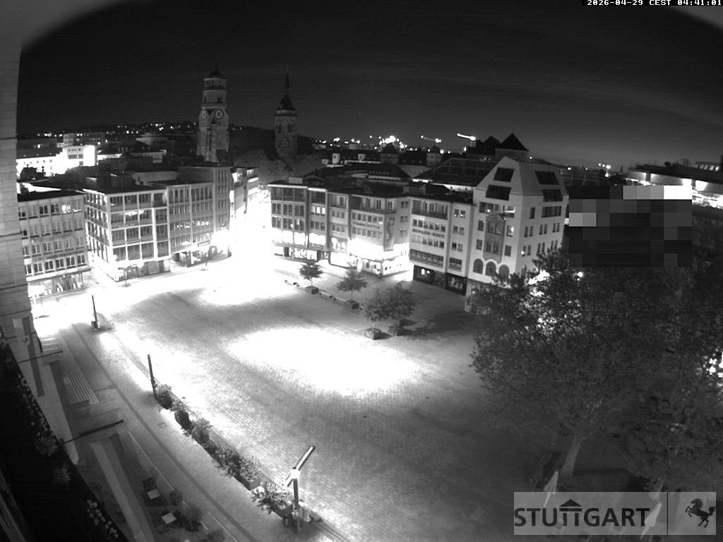 Archived image Webcam Stuttgart at the Market Square