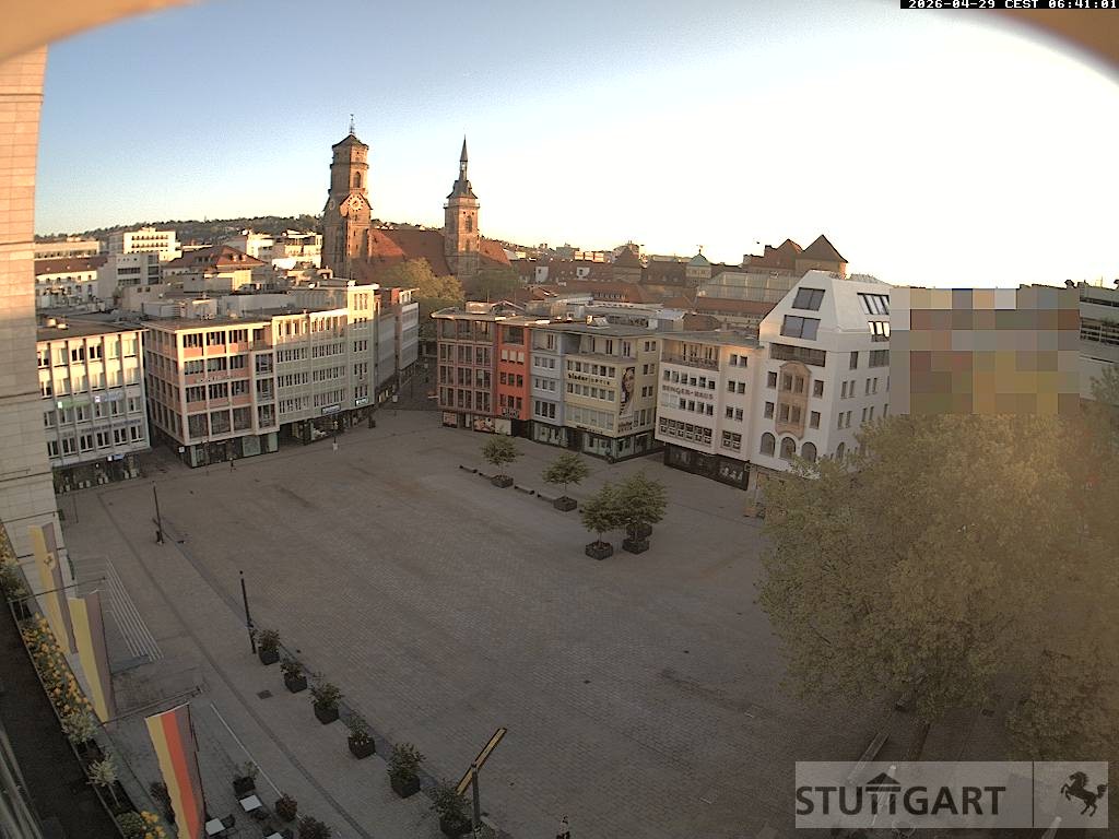 Archiv Foto Webcam Stuttgart: Marktplatz