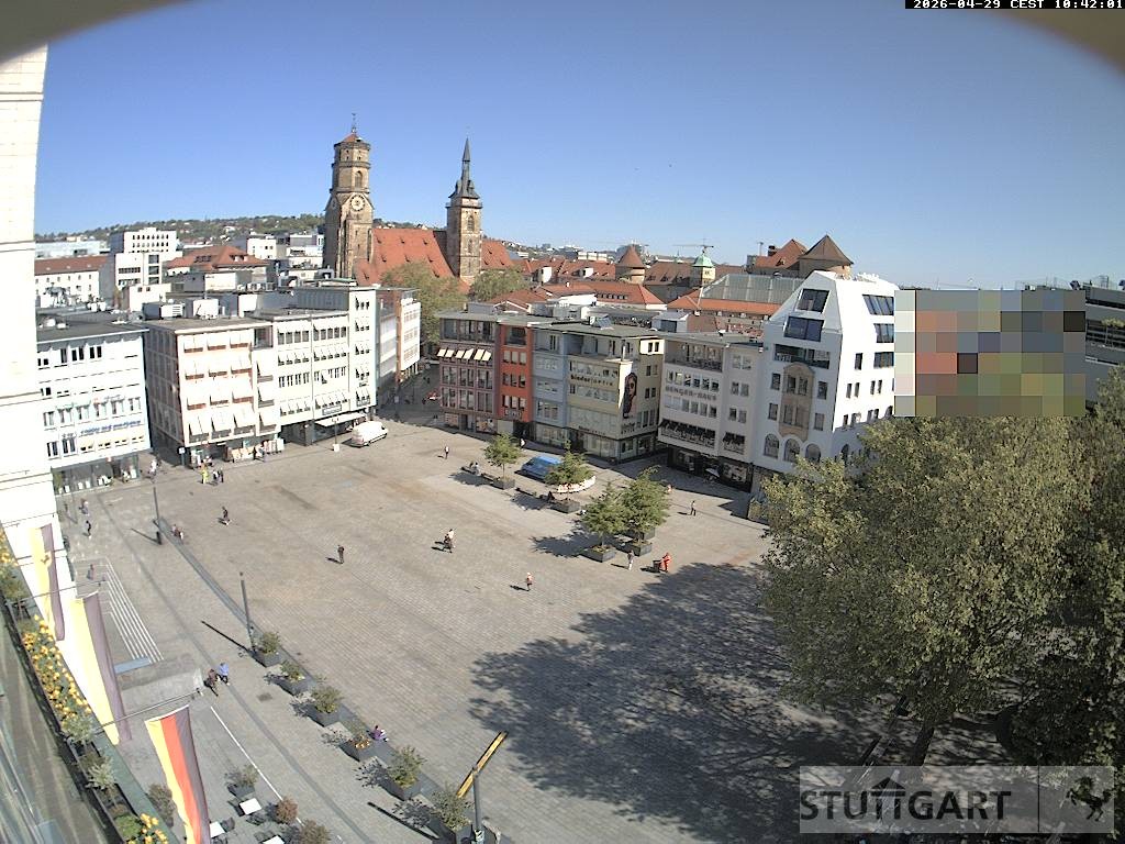 Archiv Foto Webcam Stuttgart: Marktplatz