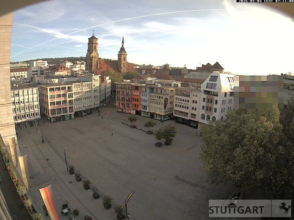 Archiv Foto Webcam Stuttgart: Marktplatz