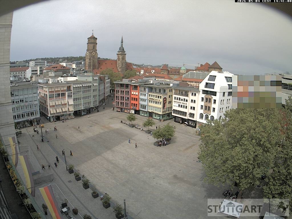 Archiv Foto Webcam Stuttgart: Marktplatz