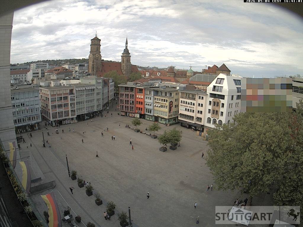 Archiv Foto Webcam Stuttgart: Marktplatz