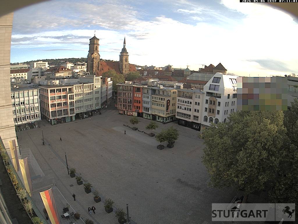 Archiv Foto Webcam Stuttgart: Marktplatz