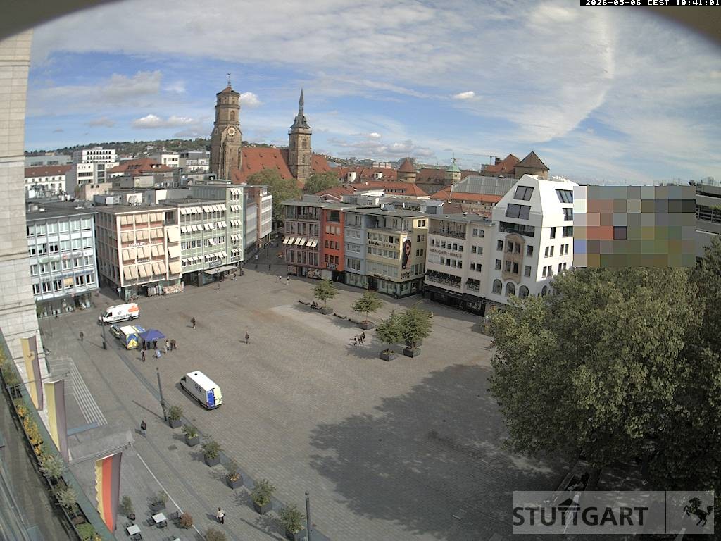 Archiv Foto Webcam Stuttgart: Marktplatz