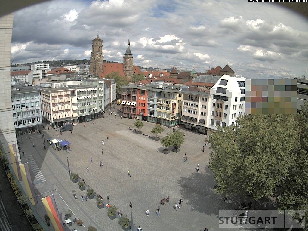 Archiv Foto Webcam Stuttgart: Marktplatz