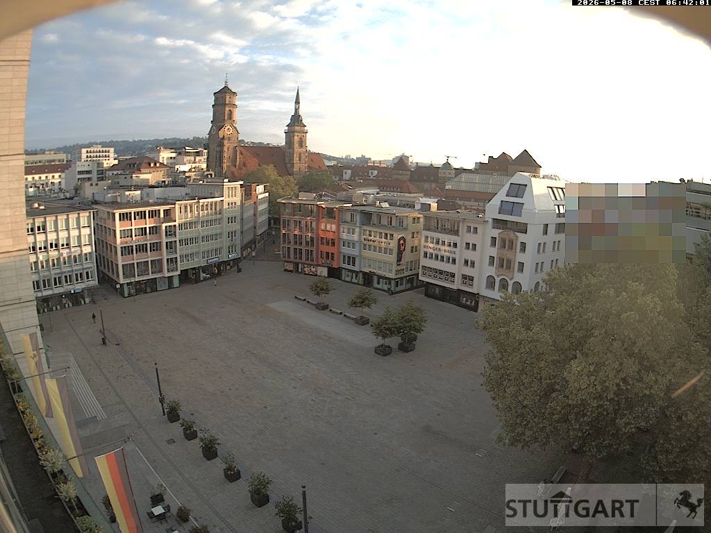 Archiv Foto Webcam Stuttgart: Marktplatz