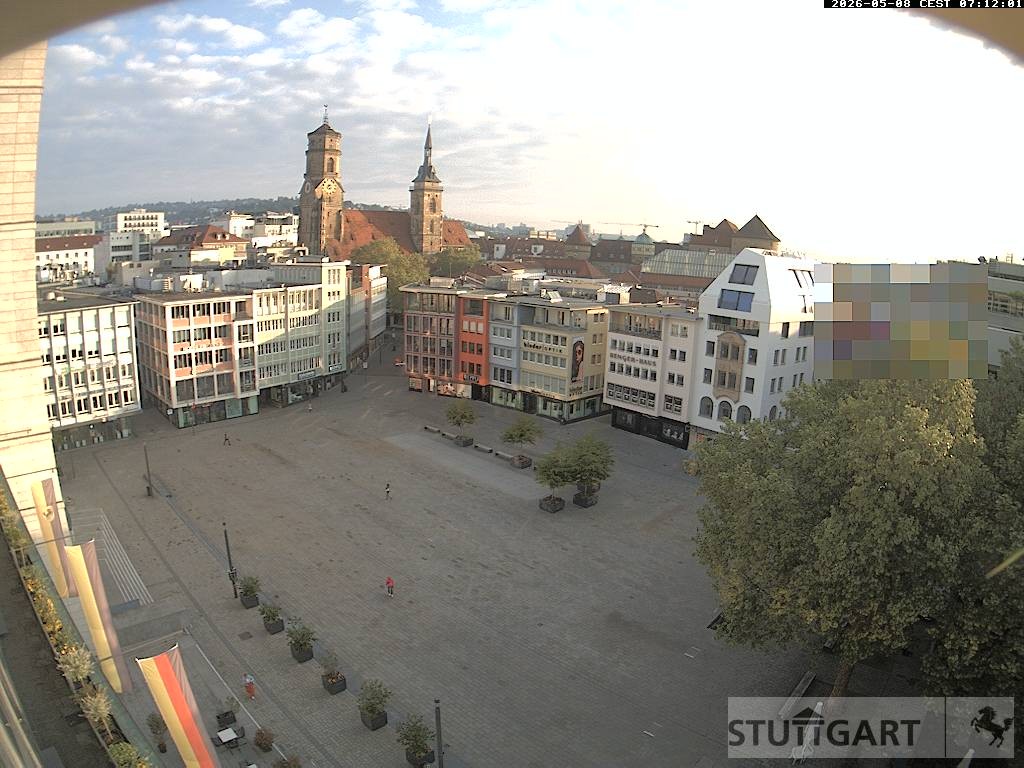 Archiv Foto Webcam Stuttgart: Marktplatz