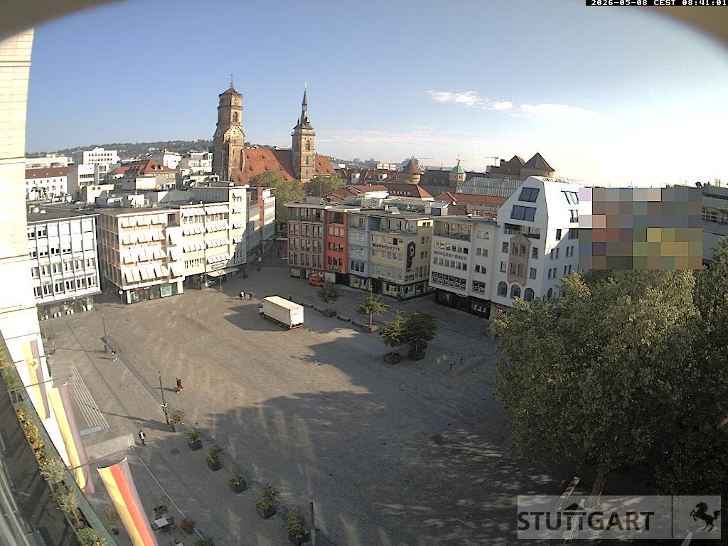 Archiv Foto Webcam Stuttgart: Marktplatz