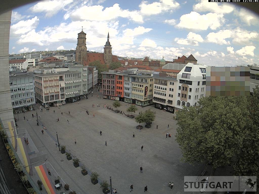 Archiv Foto Webcam Stuttgart: Marktplatz